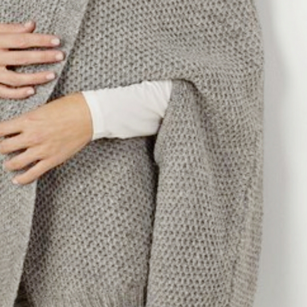 Soft Surroundings Grey Hudson Pullover NWT Poncho - Picture 9 of 13